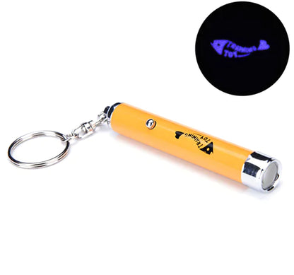 Interactive Cat Flashlight Toy with Mouse Projection