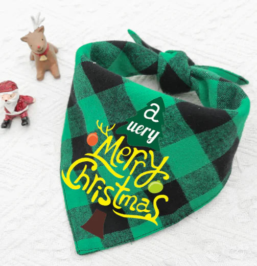 Double-Layer Triangle Pet Bandana & Drool Towel