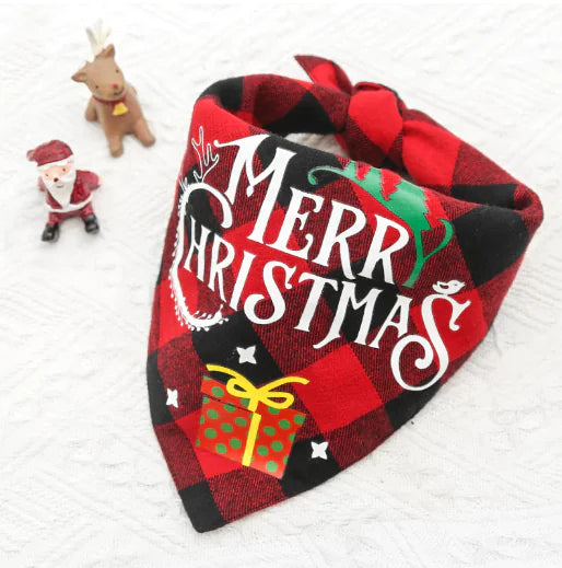 Double-Layer Triangle Pet Bandana & Drool Towel