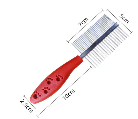 Dual-Sided Pet Grooming & Hair Removal Brush