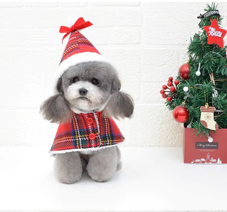 Festive Red Knit Turtleneck Sweater for Dogs