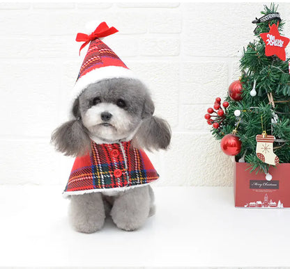 Festive Red Knit Turtleneck Sweater for Dogs