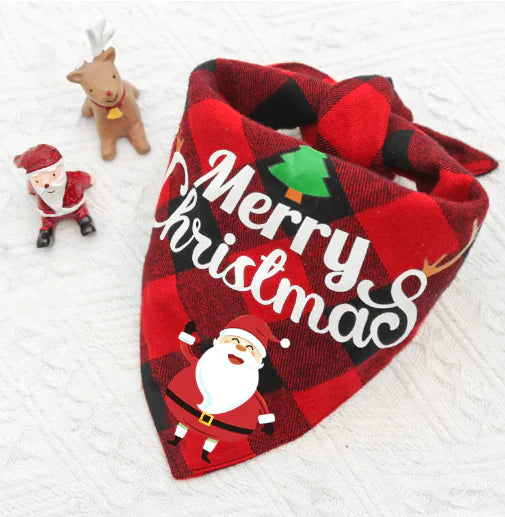 Double-Layer Triangle Pet Bandana & Drool Towel