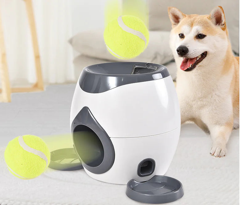 Automatic Tennis Ball Feeding Toy for Dogs