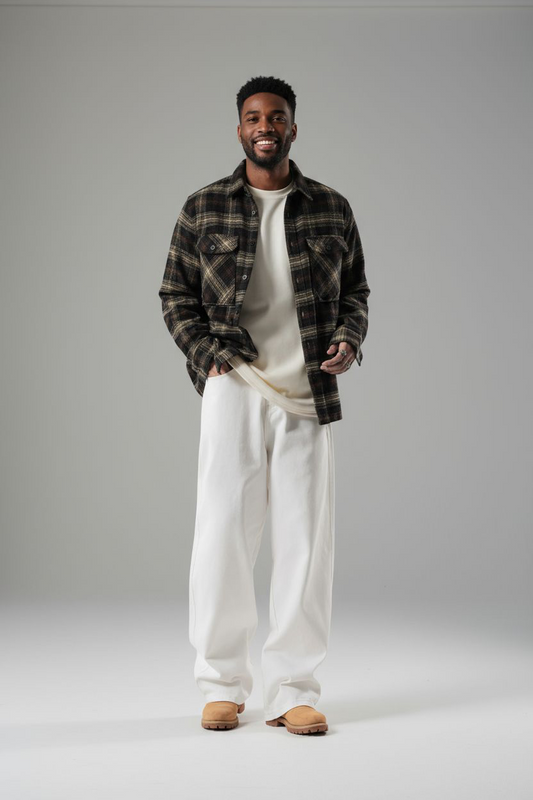 Men’s Plus Size Wide Leg Jeans – Relaxed Fit Cotton Pants | Buy 1 Get 2