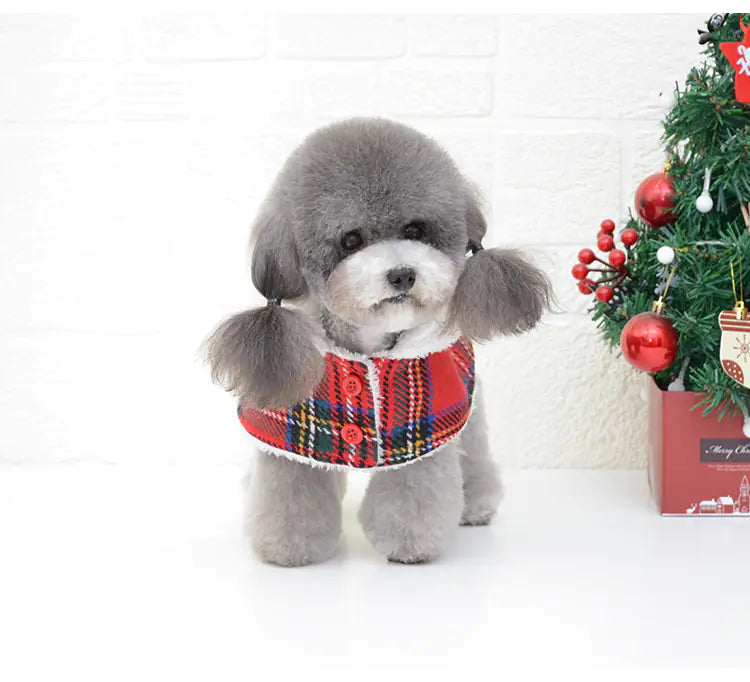 Festive Red Knit Turtleneck Sweater for Dogs